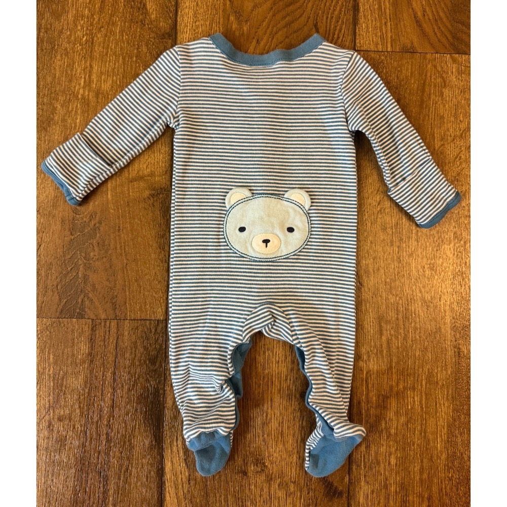 Baby Boy 0/3 Months Footed Sleepers Rompers 1 PC Outfits Pajamas Clothes Frog - Picture 4 of 11